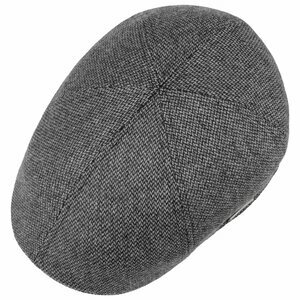 stetson ivy cap texas woolmix small herringbone grey