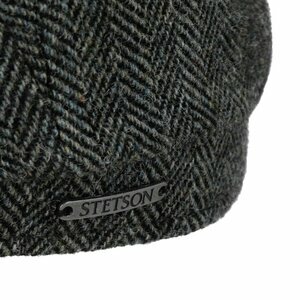 stetson newswboy cap hatteras woolrich herringbone sage green