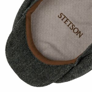 stetson newswboy cap hatteras woolrich herringbone sage green