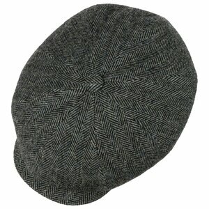 stetson newswboy cap hatteras woolrich herringbone sage green