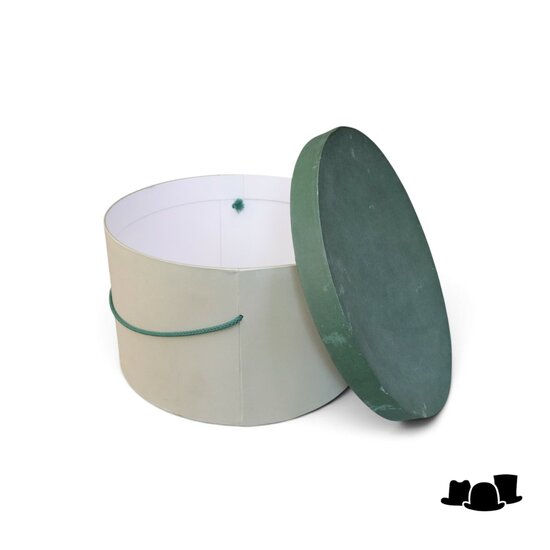 jos van dijck vintage hoedendoos 36cm sage green