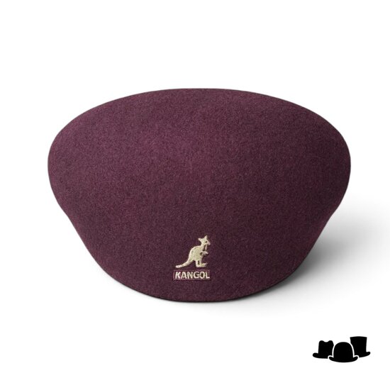 kangol flatcap 504 wool vino