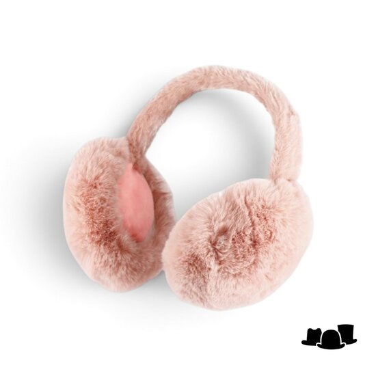 fiebig earwarmers faux fur rose