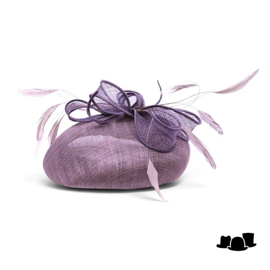 eigen atelier fascinator dopje mauve