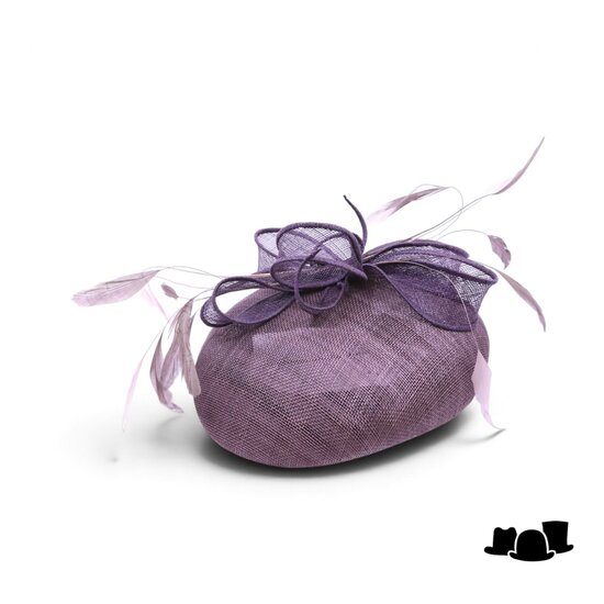 eigen atelier fascinator dopje mauve