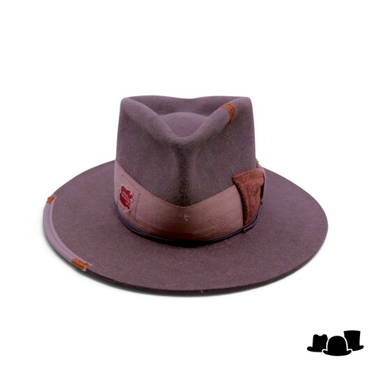 jos van dijck by silvester maria bespoke fedora haarvilt robusta brown