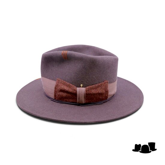 jos van dijck by silvester maria bespoke fedora haarvilt robusta brown
