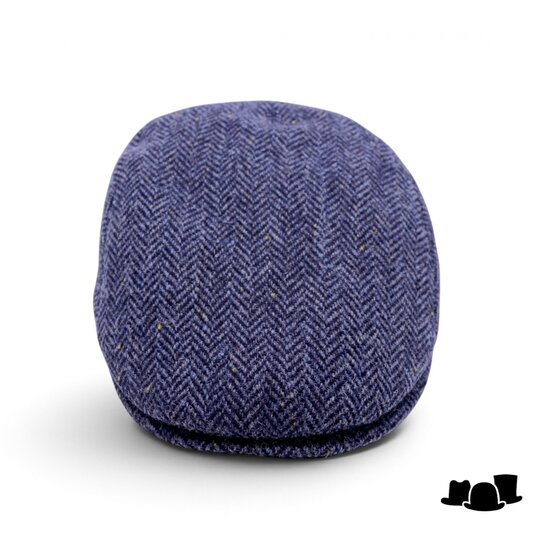 city sport ivy pet 92 harris tweed visgraat spikkel blauw
