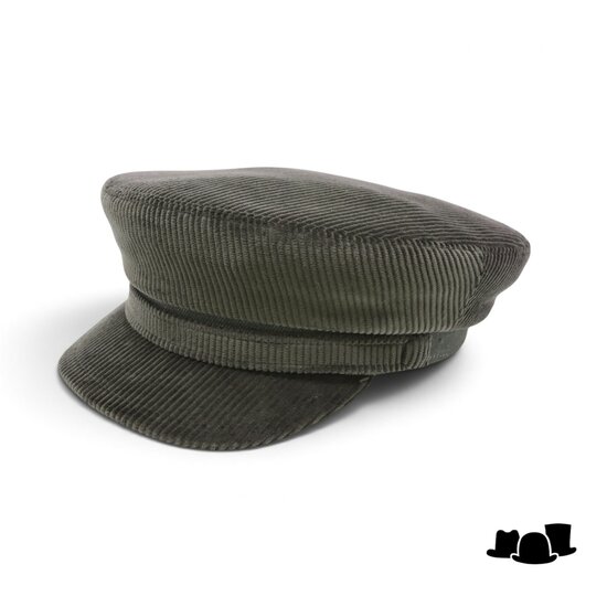 portaluri schipperspet corduroy katoen donkergroen