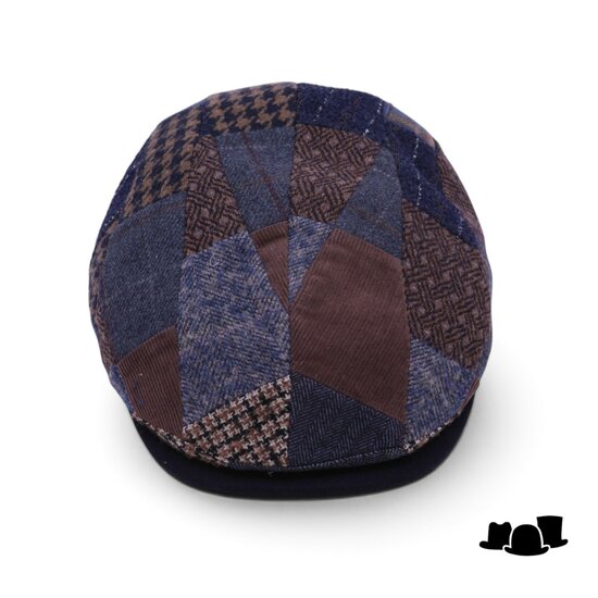 alfonso deste ivy pet john wol patchwork gedempt blauw 
