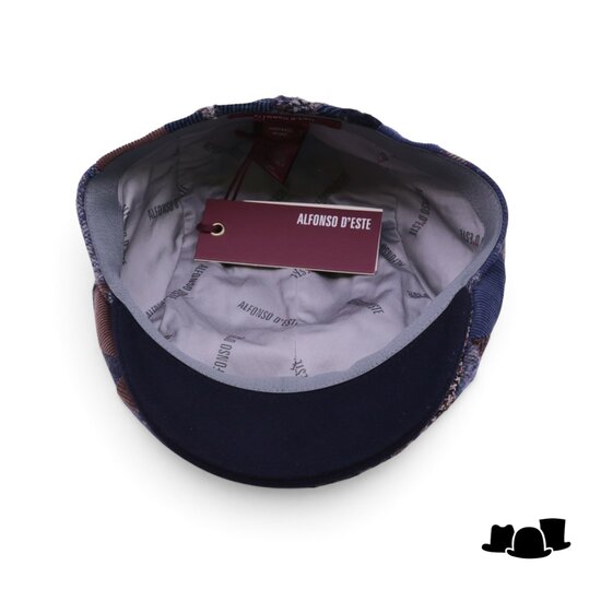 alfonso deste ivy pet john wol patchwork gedempt blauw 