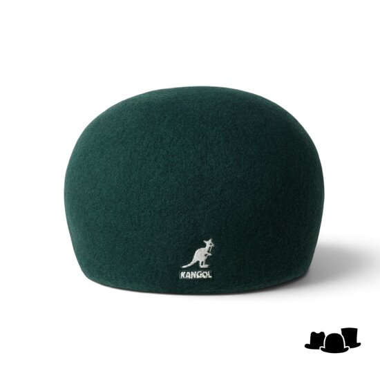 kangol flatcap 507 seamless wool deep emerald