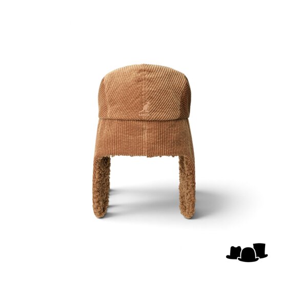 kangol flat cap met oorkleppen cosy cord bugatti