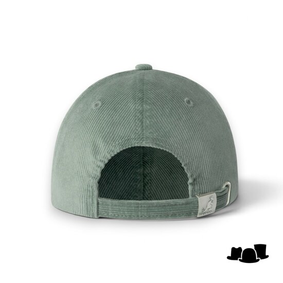 kangol baseball cap cord sage green