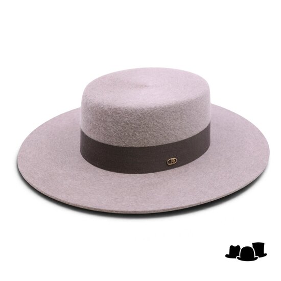 fernandez y roche matador bolero straight brim haarvilt licht taupe