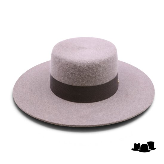 fernandez y roche matador bolero straight brim haarvilt licht taupe