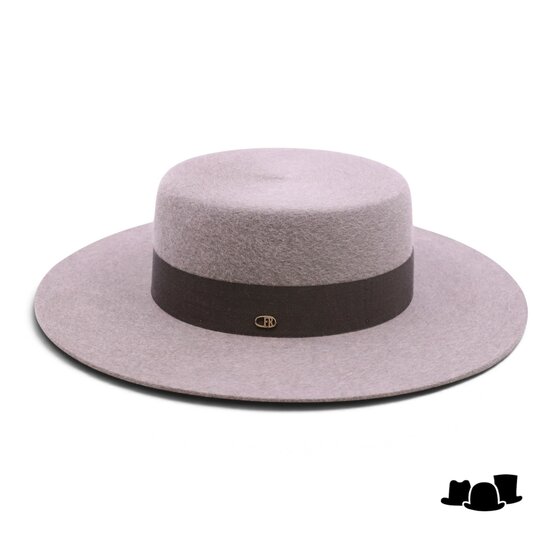 fernandez y roche matador bolero straight brim haarvilt licht taupe