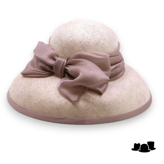 frasconi gelegenheidshoed tiffany sisal goud beige