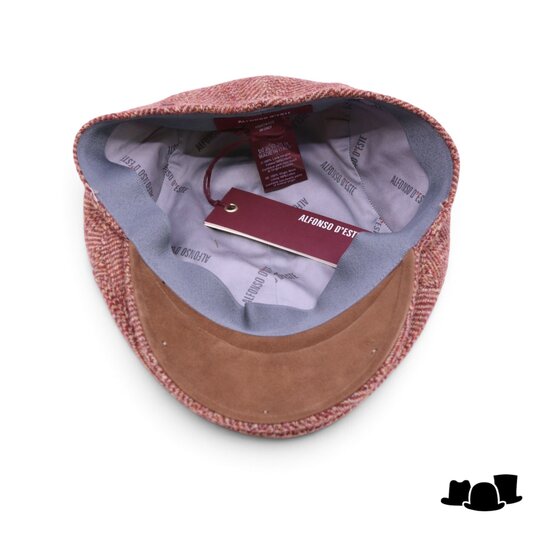 alfonso deste ivy pet berlino scheerwol nubuck visgraat fantasie berry