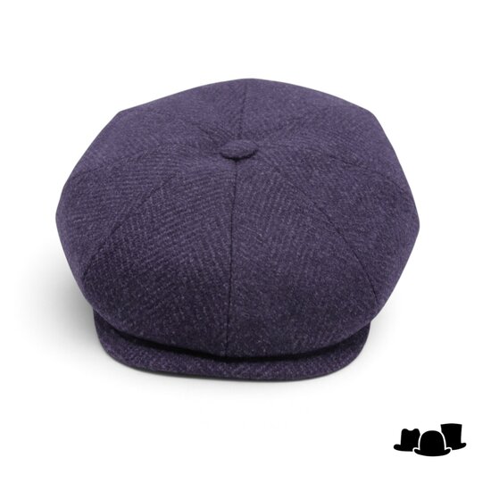 borsalino ballonpet cesare viscosemix visgraat donkerblauw