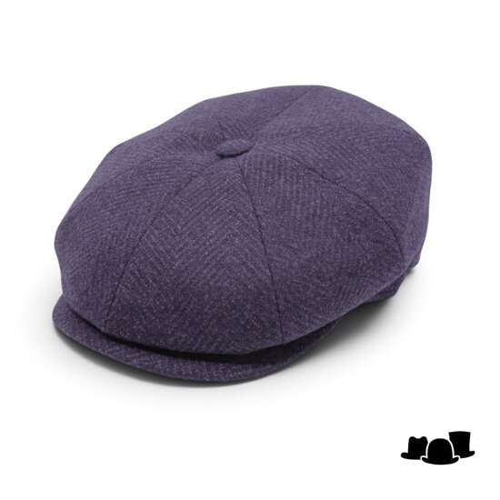 borsalino ballonpet cesare viscosemix visgraat donkerblauw