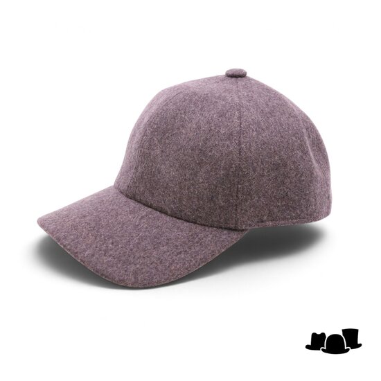 alfonso deste baseball cap wolmix taupe grijs
