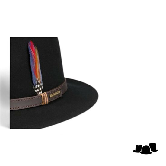 stetson traveller outdoor softfelt wool black