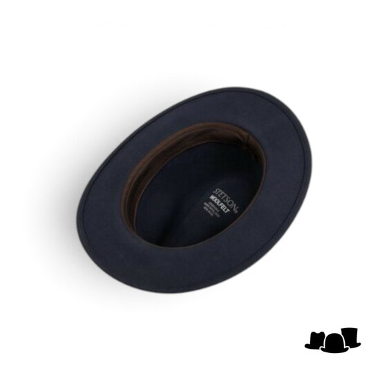 stetson traveller outdoor softfelt wool navy