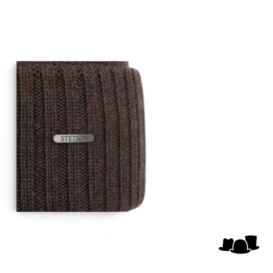 stetson beanie northport merino wool knit marron