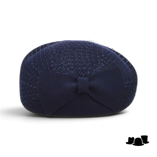 seeberger dopje voile strik marine blue