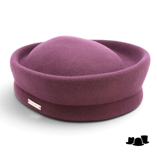 seeberger pillbox wolvilt burgundy