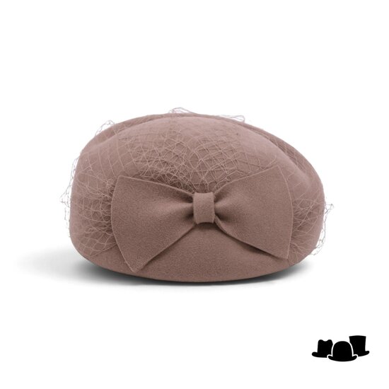 seeberger dopje voile strik rose beige