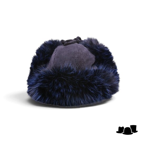 bedacht pilotenmuts chapka donkerblauw