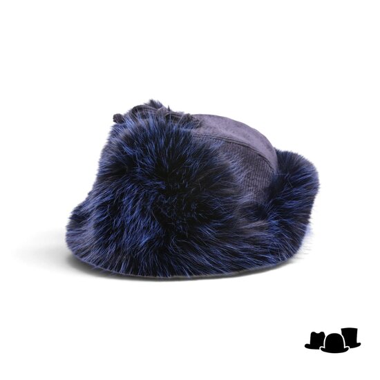 bedacht pilotenmuts chapka donkerblauw