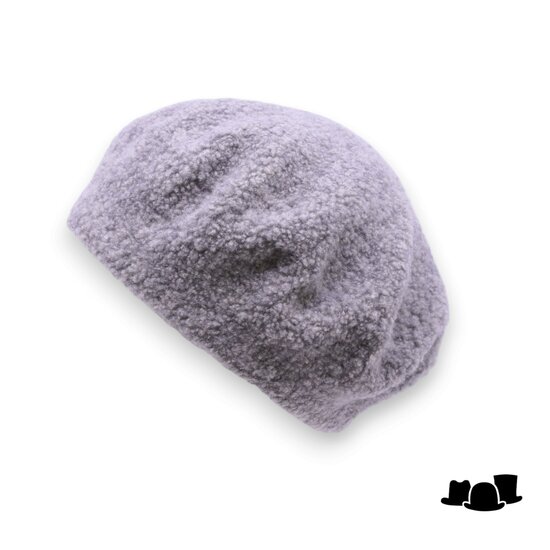 seeberger baret wol teddy light grey