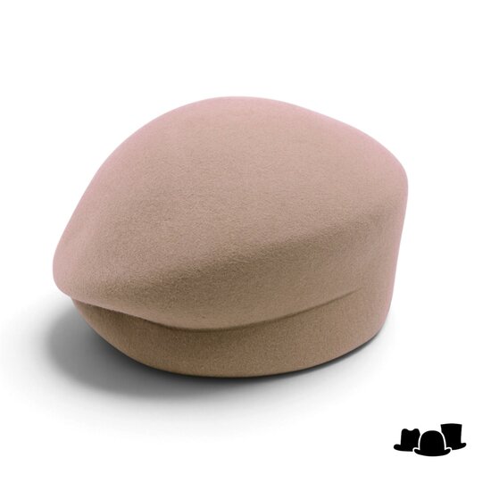 seeberger dopje vouw wolvilt rose beige