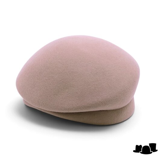 seeberger dopje vouw wolvilt rose beige