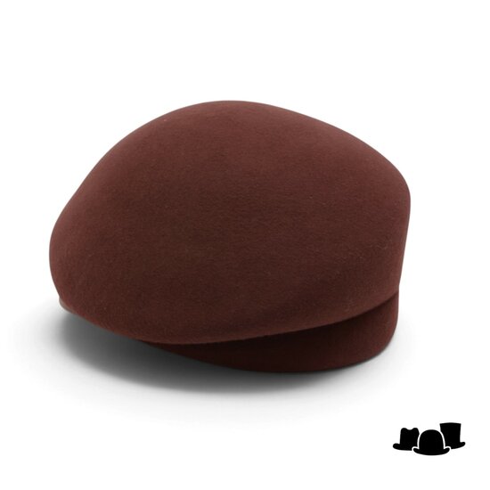 seeberger dopje vouw wolvilt nutmeg brown