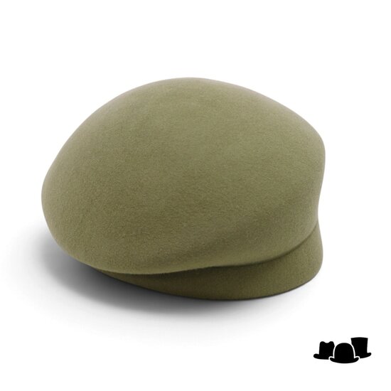 seeberger dopje vouw wolvilt olive