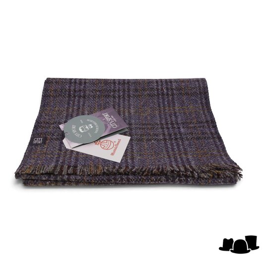 city sport sjaal harris tweed ruit groen blauw rood