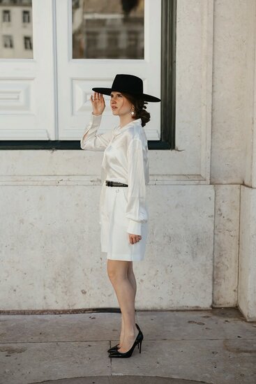 julieanna fedora wolvilt zwart