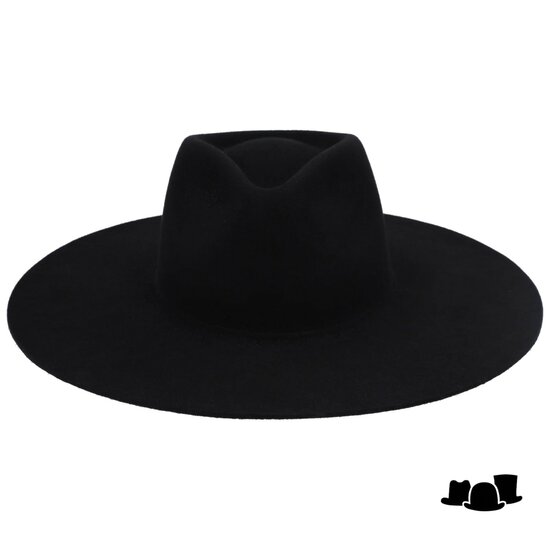 julieanna fedora wolvilt zwart