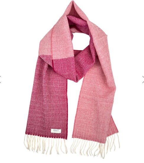 mcnutt of donegal irish wool scarf glam wave