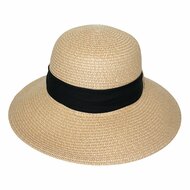 House of Ord Blanchett Cloche Naturel Fibre Natural Black