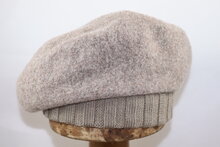 Seeberger Wollen Baret met gebreide rand NUTRIA