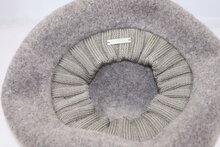 Seeberger Wollen Baret met gebreide rand NUTRIA