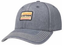 stetson cotton seventies baseball cap grijs blauw