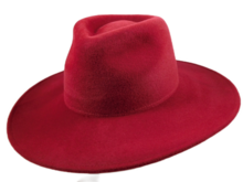weba hats fedora 9100 velourvilt tizian rood