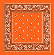 onkar bandana boeren zakdoek paisley oranje
