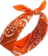 onkar bandana boeren zakdoek paisley oranje